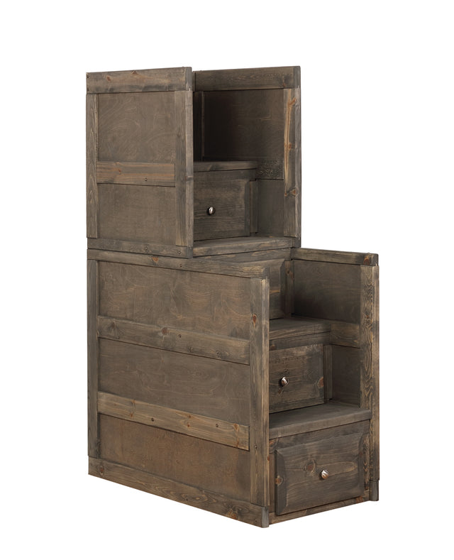 Stairway Chest - Wrangle Hill 4-drawer Stairway Chest Gun Smoke