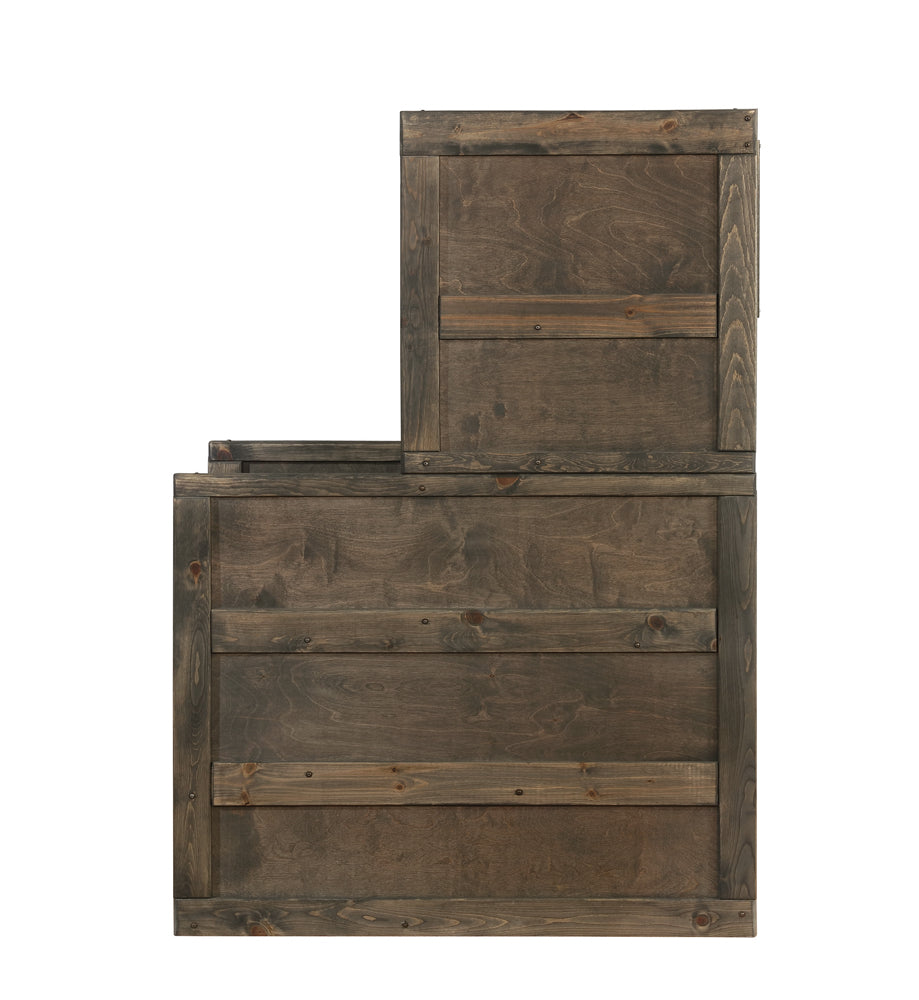 Stairway Chest - Wrangle Hill 4-drawer Stairway Chest Gun Smoke