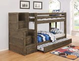 Trundle W/ Bunkie Mattress - Wrangle Hill Trundle with Bunkie Mattress Gun Smoke