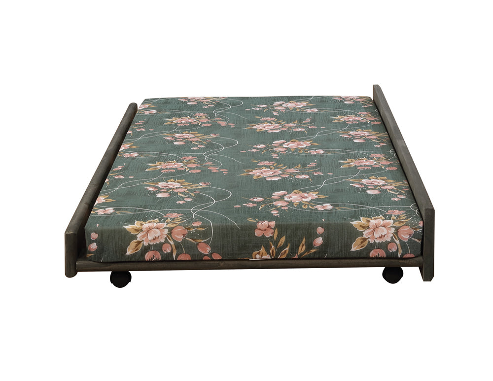 Trundle W/ Bunkie Mattress - Wrangle Hill Trundle with Bunkie Mattress Gun Smoke