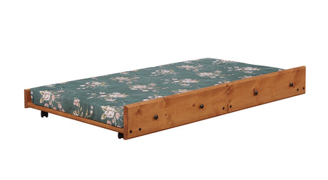 Trundle W/ Bunkie Mattress - Wrangle Hill Trundle with Bunkie Mattress Amber Wash