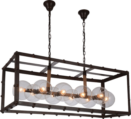 Acme - Okee Ceiling Lamp 40090 Antique Coffee Finish