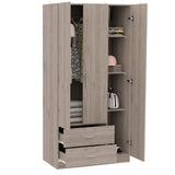 Eureka Three Door Armoire, Two Drawers, Rod - sold by Home Elegance USA
