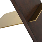Breakthrough Modern Accent Table - Dark Brown / Gold by Uttermost - View 8
