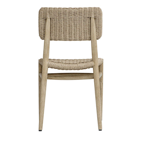 Kailua Outdoor Wicker Dining Chair - Gray by Uttermost - View 7