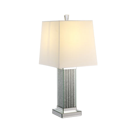 Acme - Noralie Table Lamp 40220 Mirrored & Faux Stones