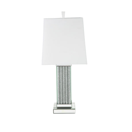 Acme - Noralie Table Lamp 40220 Mirrored & Faux Stones