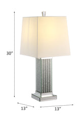 Acme - Noralie Table Lamp 40220 Mirrored & Faux Stones