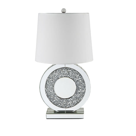 Acme - Noralie Table Lamp 40221 Mirrored & Faux Diamonds