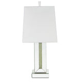 Acme - Noralie Table Lamp 40223 Mirrored & Faux Stones