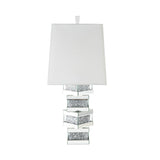 Acme - Noralie Table Lamp 40224 Mirrored & Faux Diamonds