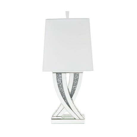 Acme - Noralie Table Lamp 40241 Mirrored & Faux Diamonds