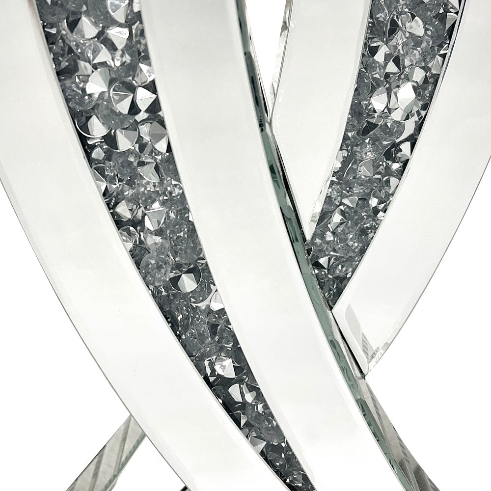 Acme - Noralie Table Lamp 40241 Mirrored & Faux Diamonds