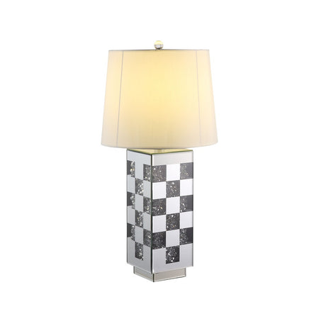 Acme - Noralie Table Lamp 40243 Mirrored & Faux Diamonds