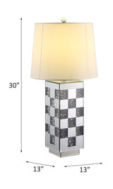 Acme - Noralie Table Lamp 40243 Mirrored & Faux Diamonds