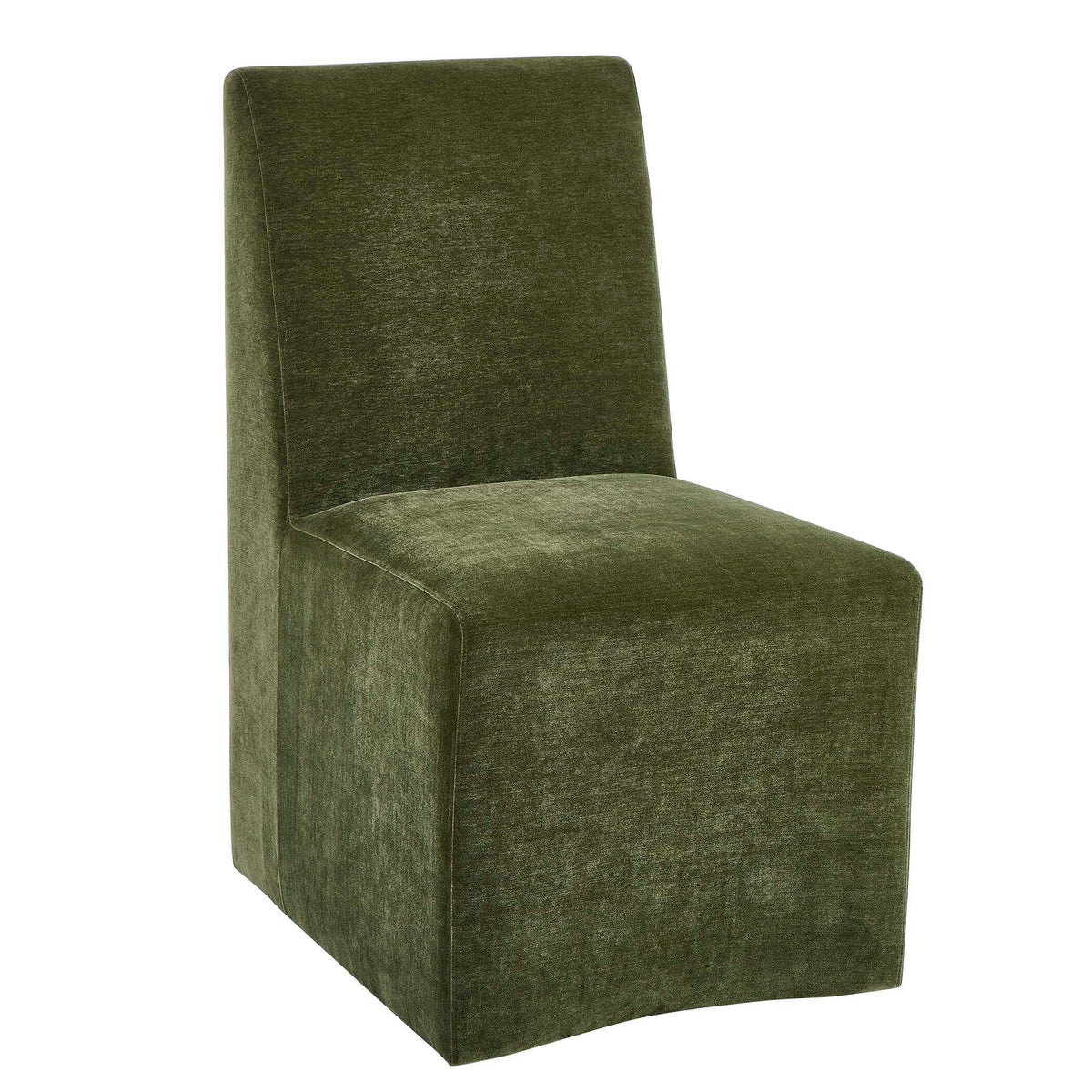 Moro Armless Dining Chair Moss - Dark Green by Uttermost - View 3