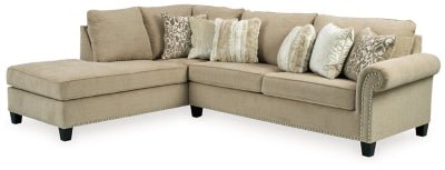 Ashley Putty Dovemont 40401S2 2 - Piece Sectional with Chaise - Chenille | Home Elegance USA