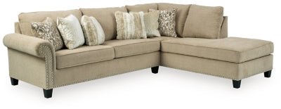 Ashley Putty Dovemont 40401S1 2 - Piece Sectional with Chaise - Chenille - 40401S1 - Home Elegance USA - 1