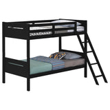 Twin / Twin Bunk Bed - Littleton Twin Over Twin Bunk Bed Black