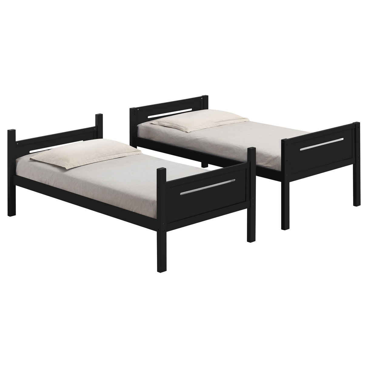 Twin / Twin Bunk Bed - Littleton Twin Over Twin Bunk Bed Black