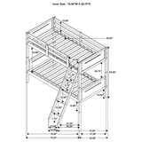 Twin / Twin Bunk Bed - Littleton Twin Over Twin Bunk Bed Black