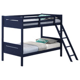 Twin / Twin Bunk Bed - Littleton Twin Over Twin Bunk Bed Blue