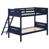 Twin / Twin Bunk Bed - Littleton Twin Over Twin Bunk Bed Blue