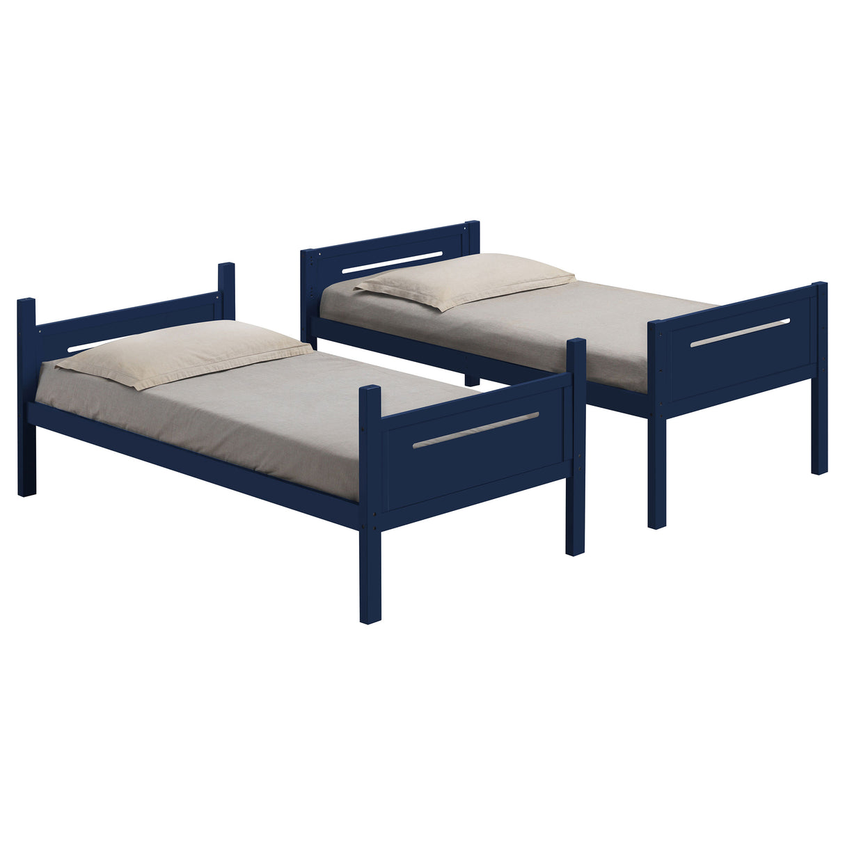 Twin / Twin Bunk Bed - Littleton Twin Over Twin Bunk Bed Blue