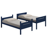 Twin / Twin Bunk Bed - Littleton Twin Over Twin Bunk Bed Blue