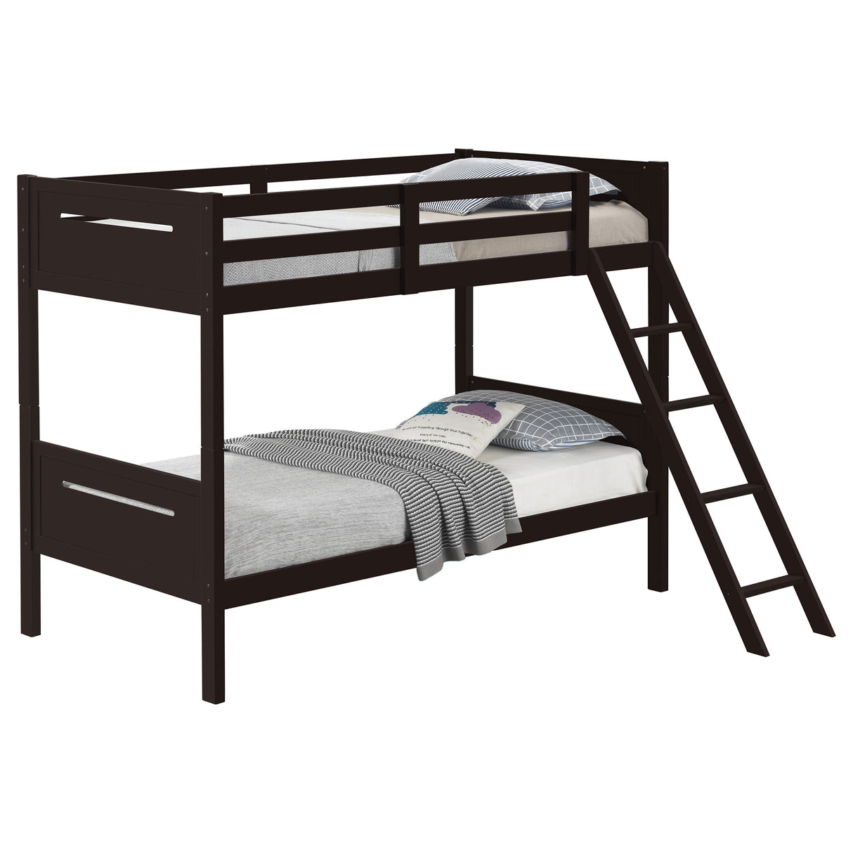 Twin / Twin Bunk Bed - Littleton Twin Over Twin Bunk Bed Espresso