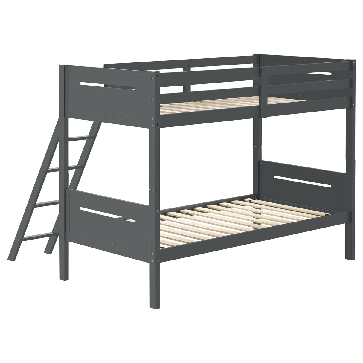 Twin / Twin Bunk Bed - Littleton Twin Over Twin Bunk Bed Grey