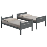 Twin / Twin Bunk Bed - Littleton Twin Over Twin Bunk Bed Grey