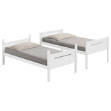 Twin / Twin Bunk Bed - Littleton Twin Over Twin Bunk Bed White