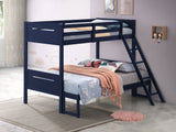 Twin / Full Bunk Bed - Littleton Twin Over Full Bunk Bed Blue