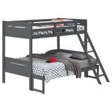 Twin / Full Bunk Bed - Littleton Twin Over Full Bunk Bed Grey