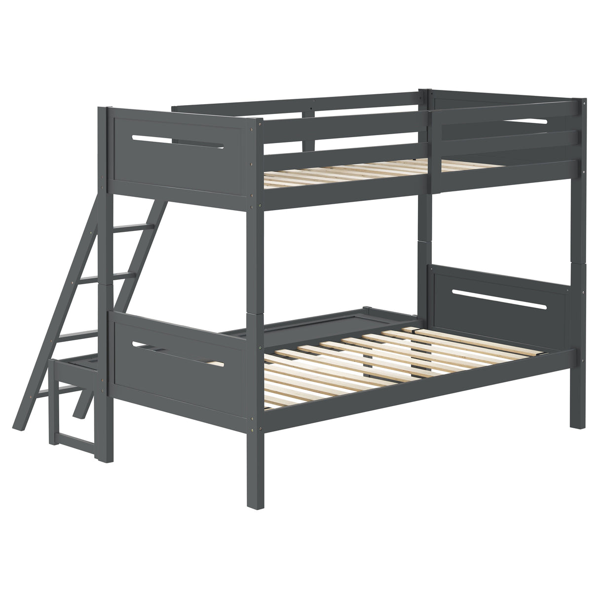 Twin / Full Bunk Bed - Littleton Twin Over Full Bunk Bed Grey