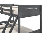 Twin / Full Bunk Bed - Littleton Twin Over Full Bunk Bed Grey