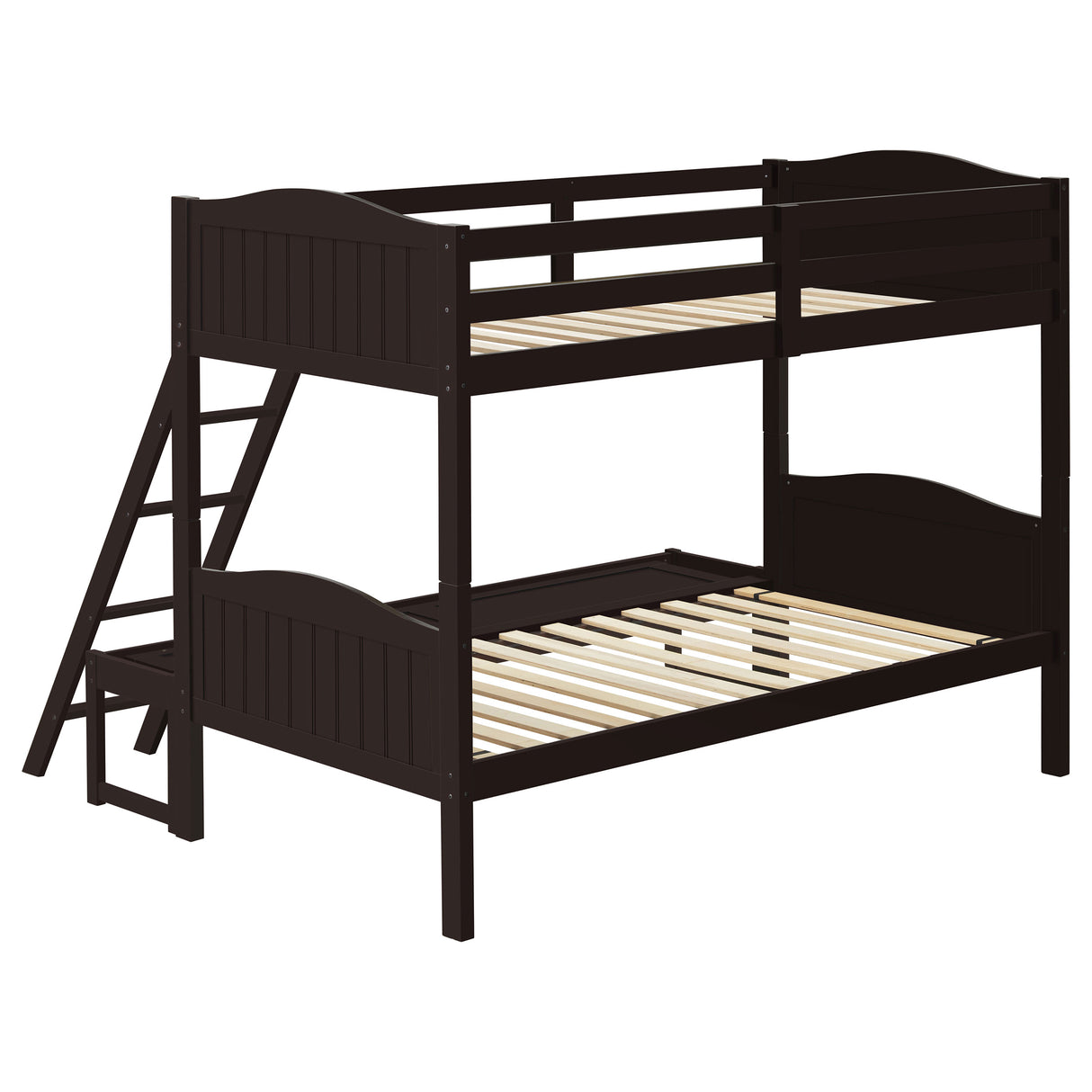 Twin / Full Bunk Bed - Arlo Twin Over Full Bunk Bed with Ladder Espresso