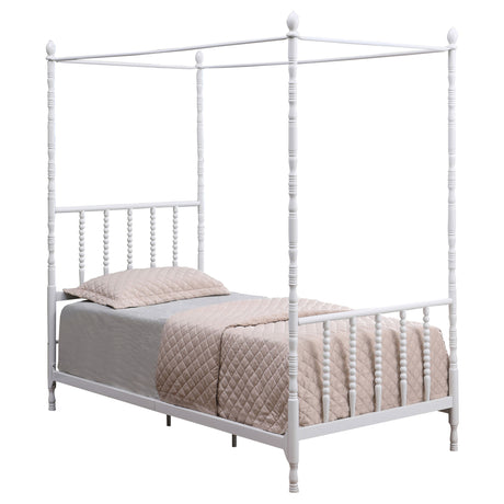 Twin Canopy Bed - Betony Twin Canopy Bed White