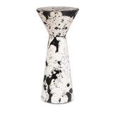 Lenora Stone Drink Table - Black / White by Uttermost - View 1