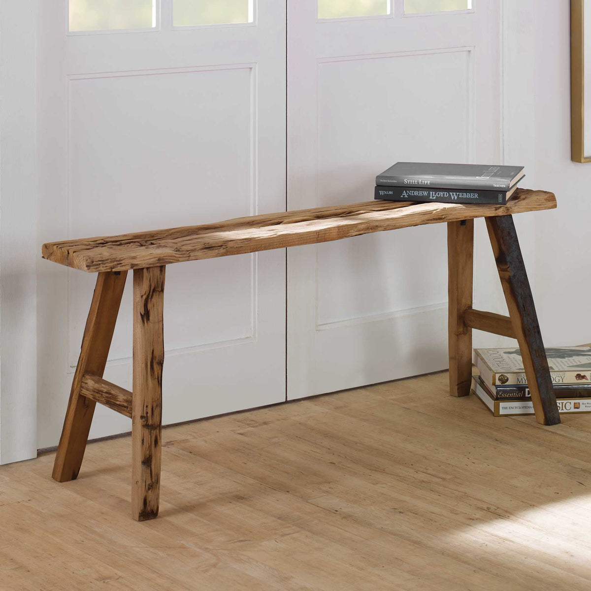 Paddock Rustic Bench - Dark Brown by Uttermost - View 2