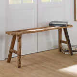 Paddock Rustic Bench - Dark Brown by Uttermost - View 2