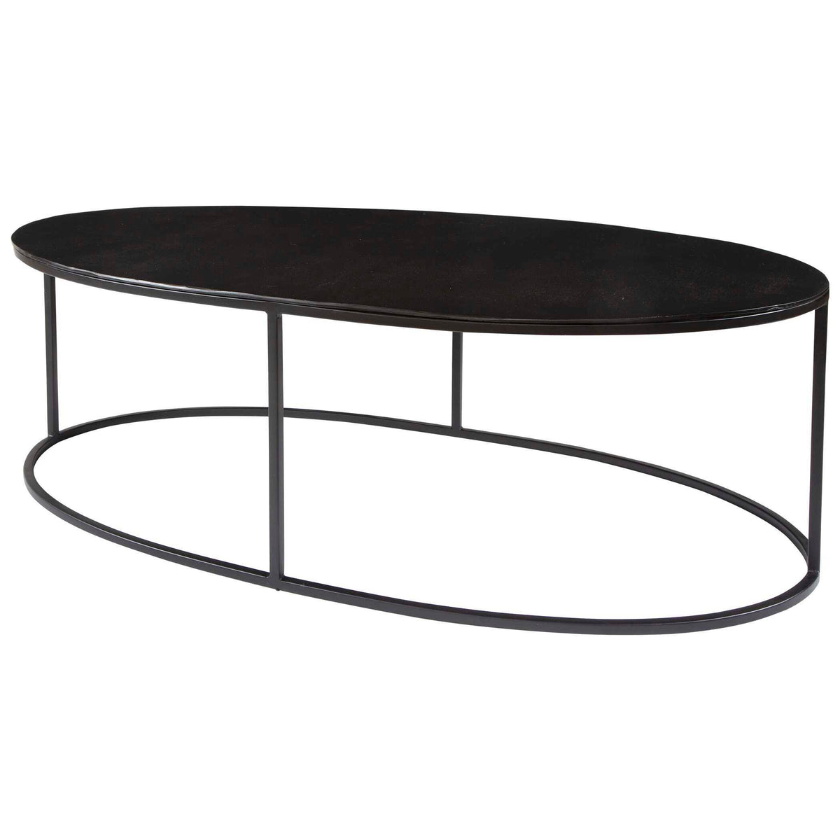 Coreene Oval Coffee Table - Black by Uttermost - View 3