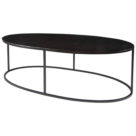 Coreene Oval Coffee Table - Black by Uttermost - View 3