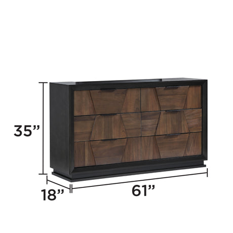 Houston Traditional Style Queen 5 Piece Bedroom Set in Walnut - sold by Home Elegance USA