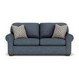 Preston Fabric Stationary Full Sleeper With Nailhead Trim | Flexsteel