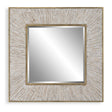 Wharton Square Mirror - Gold / Beige by Uttermost - View 1