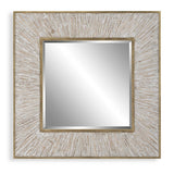 Wharton Square Mirror - Gold / Beige by Uttermost - View 1