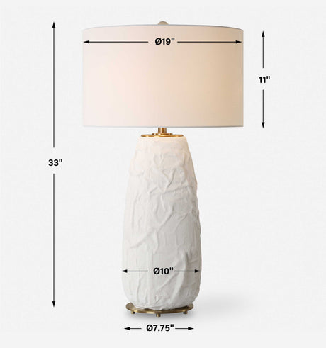 Vida White Table Lamp by Uttermost - View 8