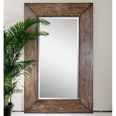 Langford Large Wood Mirror - Dark Brown by Uttermost - View 2
